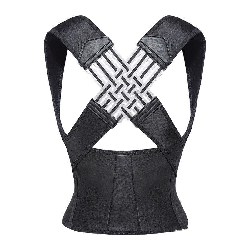 Posture correction belt with strong open back correction, anti hunchback adult back support