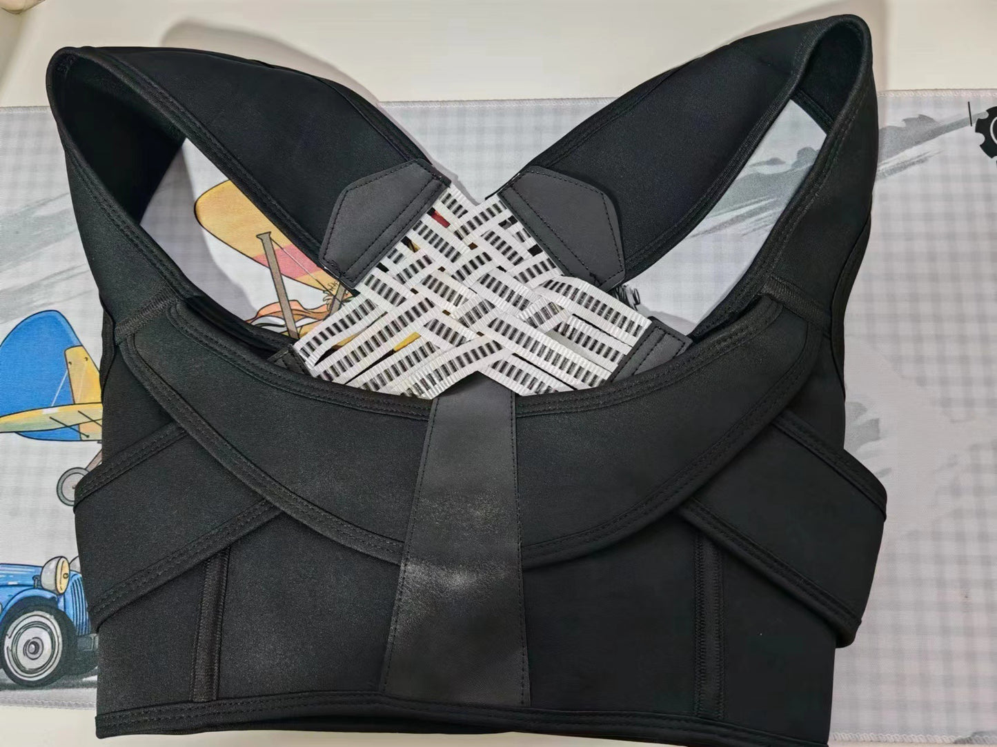 Posture correction belt with strong open back correction, anti hunchback adult back support